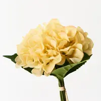 Artificial Hydrangea Bouquet<br>Yellow