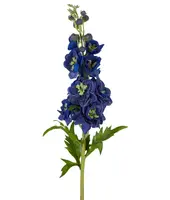 Artificial Delphinium Flower Spray<br>Dark Blue Artificial Delphinium Flower Spray<br>Dark Blue