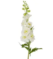 Artificial Delphinium Flower Spray<br>White Artificial Delphinium Flower Spray<br>White