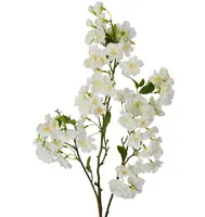 Artificial Cherry Blossom Branch<br>White