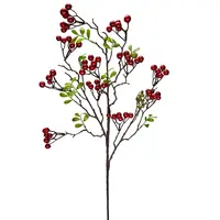 Artificial Berry Branch Spray<br>Red