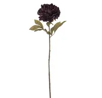 Artificial Full Bloom Peony Stem<br>Dark Burgundy