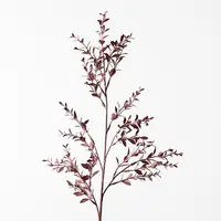 Artificial Ruscus Leaf Spray<br>Plum