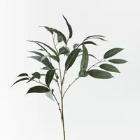 Artificial Eucalyptus Long Leaf Spray<br>Grey/Green