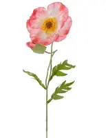 Artificial Poppy Stem<br>Pink