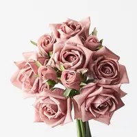 Artificial Cici Rose Bouquet<br>Dusty Pink