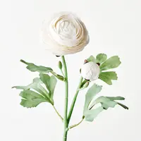 Artificial Ranunculus Spray<br>Winter White