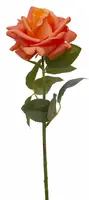 Artificial Ecuador Rose<br>Real Touch - Orange