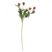 Artificial Wild Teasel Flower<br>Red