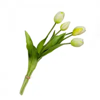 Artificial Tulip Bundle x5<br>White