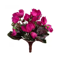 Artificial Cyclamen Bush<br>Fuchsia