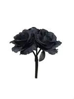 Artificial Rose Bundle x3<br>Black