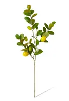 Artificial Lemon Tree Branch<br>Green/Yellow