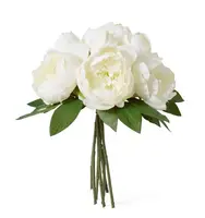 Artificial Peony Bouquet<br>White