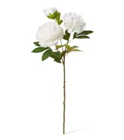 Artificial Queen Peony Spray<br>White