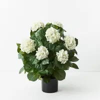 Artificial Flowering Hydrangea Bush<br>60cm