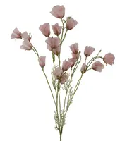 Artificial Dried Look Poppy Spray<br>Pink