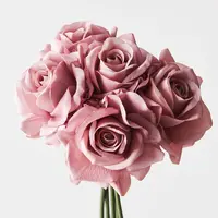 Artificial Kaisa Rose Bouquet<br>Dusty Pink