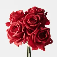 Artificial Kaisa Rose Bouquet<br>Red