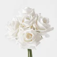 Artificial Kaisa Rose Bouquet<br>Winter White