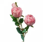 Artificial Rose Spray x3<br>Pink