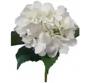 Artificial Hydrangea Stem<br>White