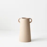 Ceramic 'Alessia' Vase<br>Almond 19cm