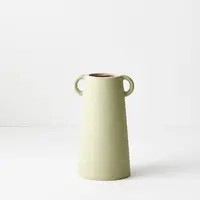 Ceramic 'Alessia' Vase<br>Pistachio 19cm