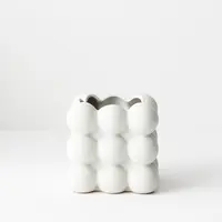 Ceramic 'Bubblo' Vase<br>White 13.5cm