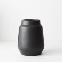 Ceramic 'Paquita' Vase<br>Black 23cm