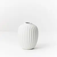 Ceramic 'Taza' Vase<br>Velvety White