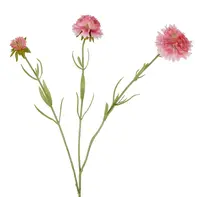 Artificial Scabiosa Spray<br>Pink 60cm