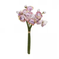 Artificial Ranunculus Bundle<br>Soft Purple