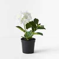 Artificial Hydrangea Plant<br>White 30cm
