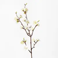 Artificial Plum Blossom Spray<br>White