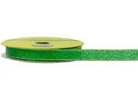 Rib Nylon Taffeta<br>Metallic Green 10mm x 5mtr