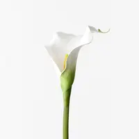 Artificial Calla Lily Stem<br>White