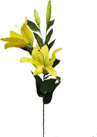 Artificial Tiger Lily Spray<br>Yellow