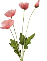 Artificial Poppy Spray<br>Peach