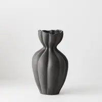 Ceramic 'Basma' Vase<br>Black 30cm