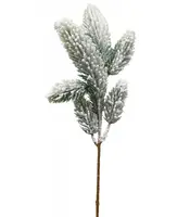Artificial Pine Spray with Snow<br>Green/White