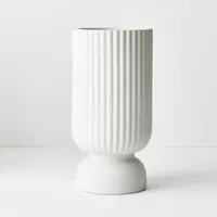 Ceramic 'Becca' Vase<br>White 30cm