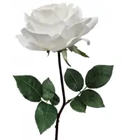 Artificial Bella Open Rose<br>White