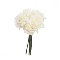 Artificial Rose Bouquet<br>White