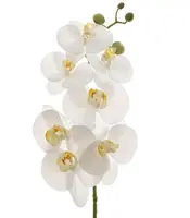 Artificial Phalaenopsis Orchid Spray<br>White