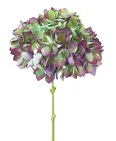 Artificial Hydrangea Stem<br>Eggplant