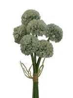 Artificial Pom Pom Bouquet<br>Grey