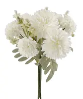 Artificial Chrysanthemum Bouquet<br>White