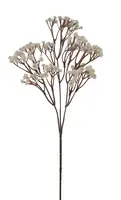 Artificial Dried Look Baby's Breath Spray<br>White