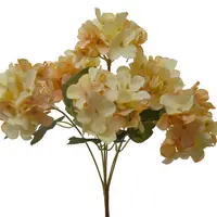 Artificial Mini Hydrangea Bush<br>Champagne